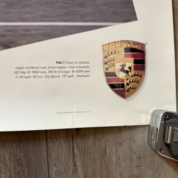 Porsche 944 Poster 1989 - RARE!! - Picture 7 of 7